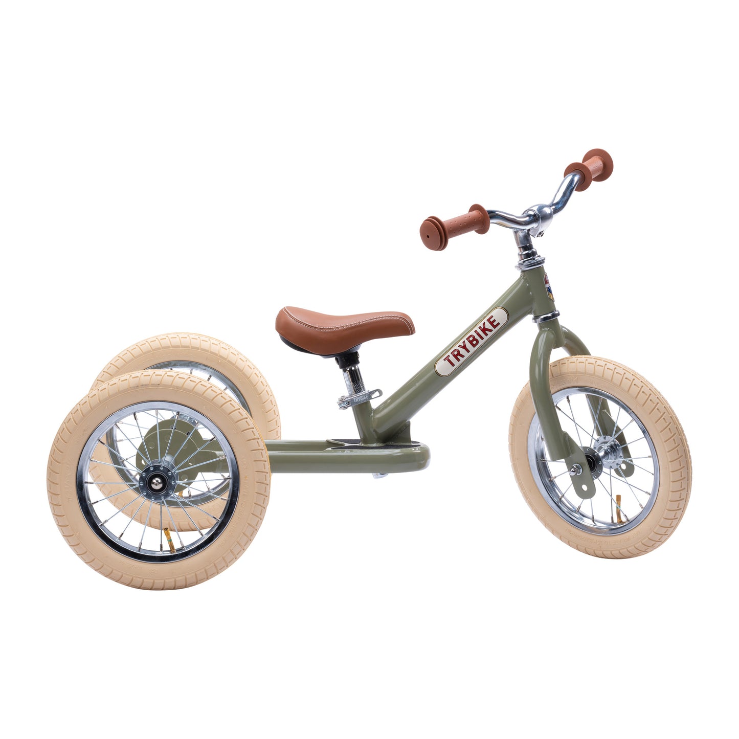 draisienne tricycle 2 en 1 vintage vert 3 roues evolutive - TRYBIKE