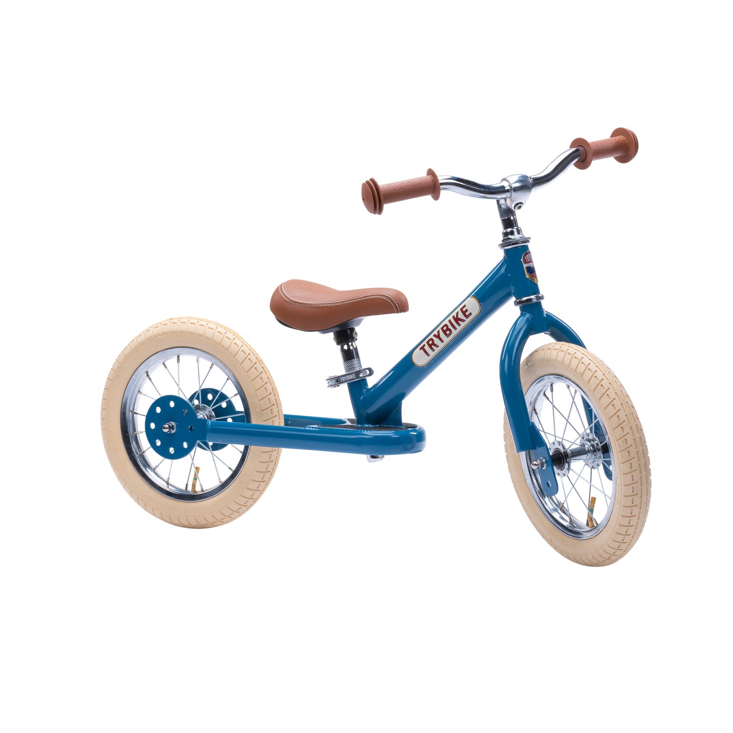 draisienne tricycle 2 roues evolutive vintage bleu - TRYBIKE