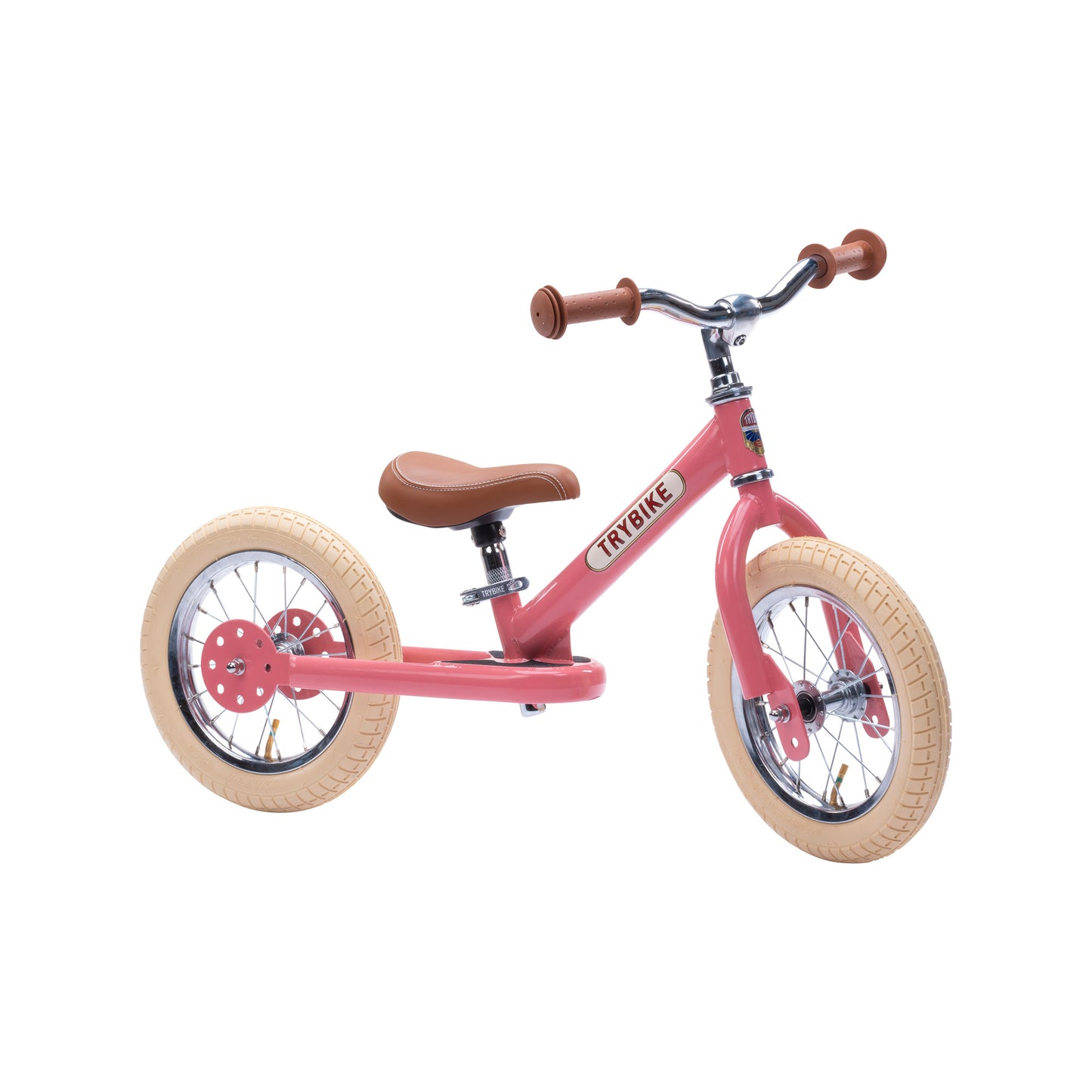 draisienne tricycle 2 roues evolutive vintage rose - TRYBIKE